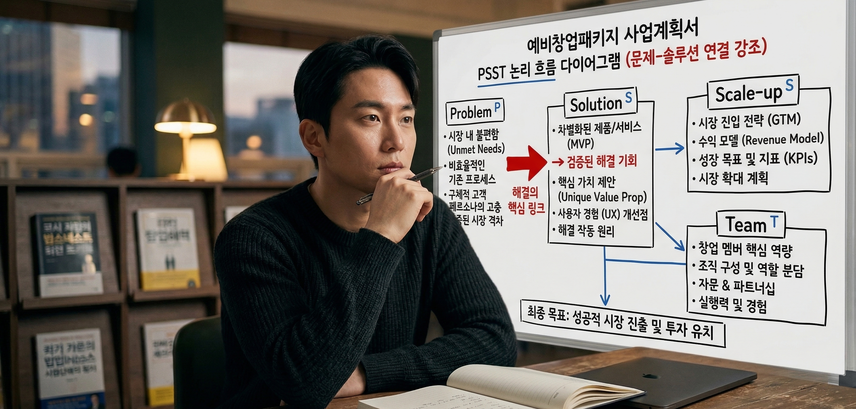 예비창업패키지 다이어그램